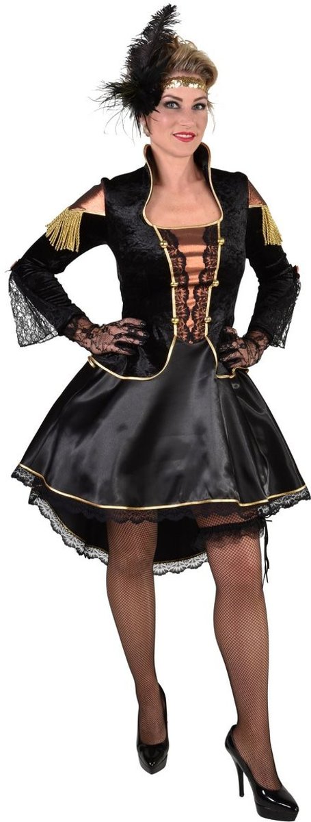 Steampunk Kostuum | Moulin Rouge Steampunk Showgirl | Vrouw | Extra Small | Carnaval kostuum | Verkleedkleding